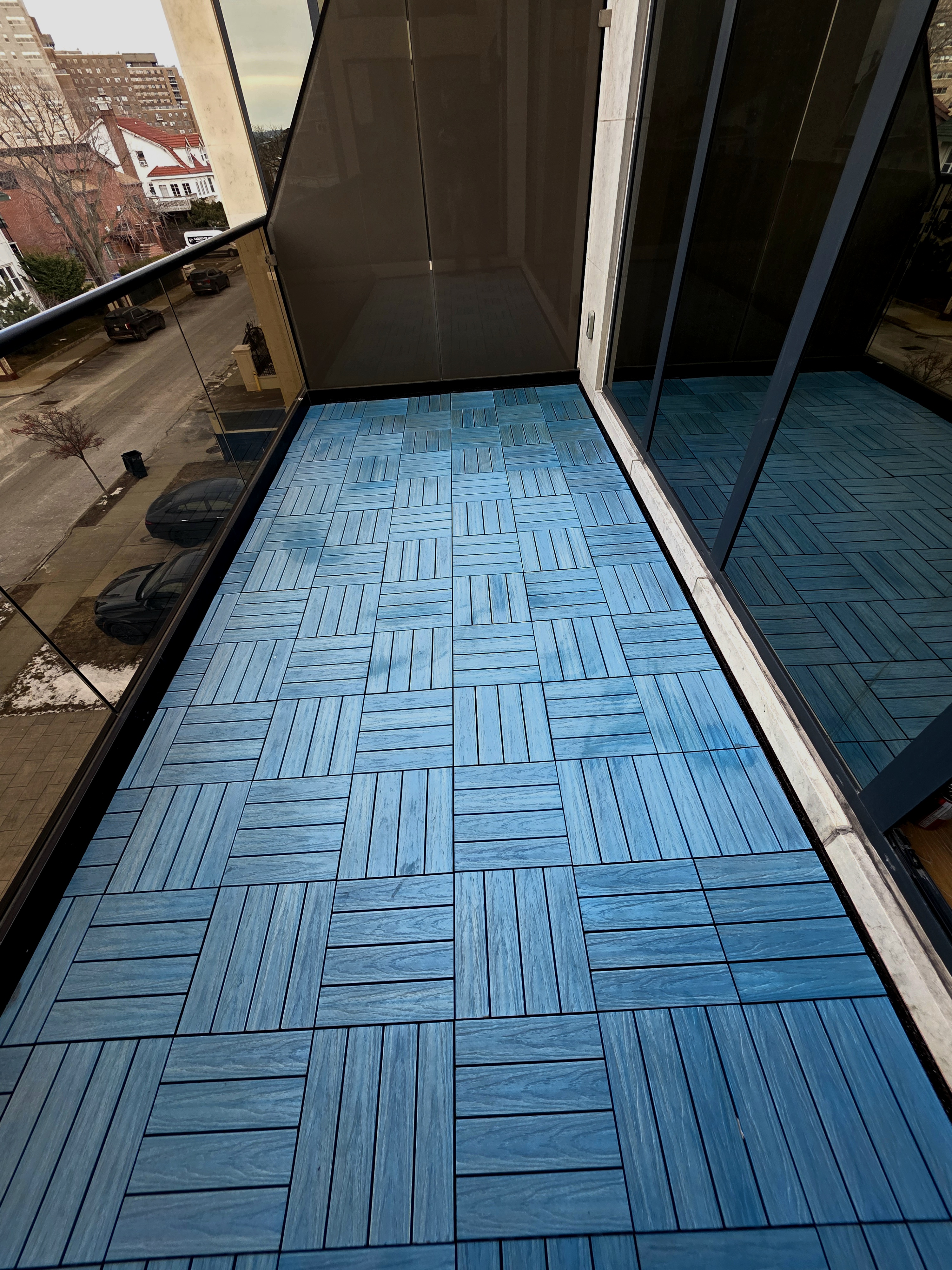Porcelain pedestal pavers project in Brooklyn, NY